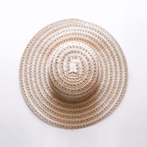 2000s Wide-Brimmed Straw Spring Summer Hat